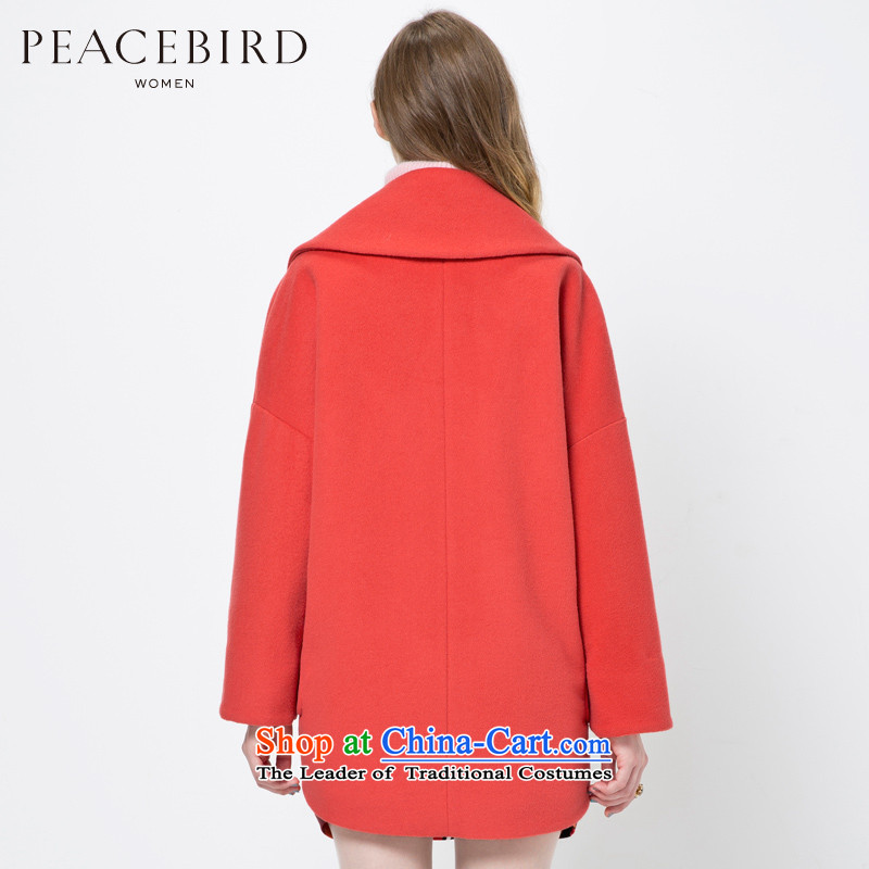[ New shining peacebird women's health asymmetric under the cloak A4AA44544 RED M PEACEBIRD shopping on the Internet has been pressed.