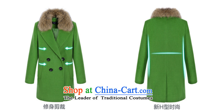 [ New shining peacebird women's health, double-coats A4AA44551 green L picture, prices, brand platters! The elections are supplied in the national character of distribution, so action, buy now enjoy more preferential! As soon as possible.