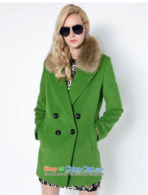 [ New shining peacebird women's health, double-coats A4AA44551 green L picture, prices, brand platters! The elections are supplied in the national character of distribution, so action, buy now enjoy more preferential! As soon as possible.