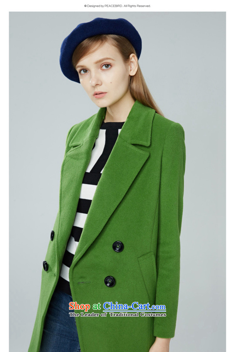 [ New shining peacebird women's health, double-coats A4AA44551 green L picture, prices, brand platters! The elections are supplied in the national character of distribution, so action, buy now enjoy more preferential! As soon as possible.