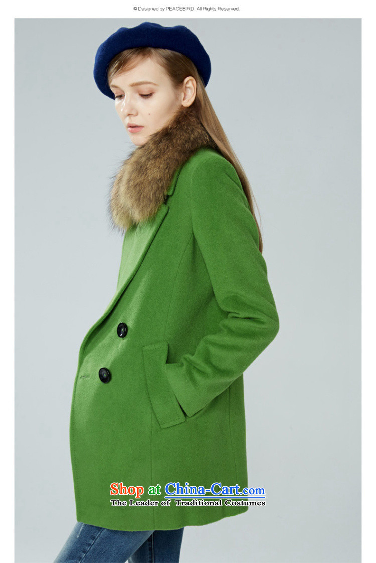 [ New shining peacebird women's health, double-coats A4AA44551 green L picture, prices, brand platters! The elections are supplied in the national character of distribution, so action, buy now enjoy more preferential! As soon as possible.