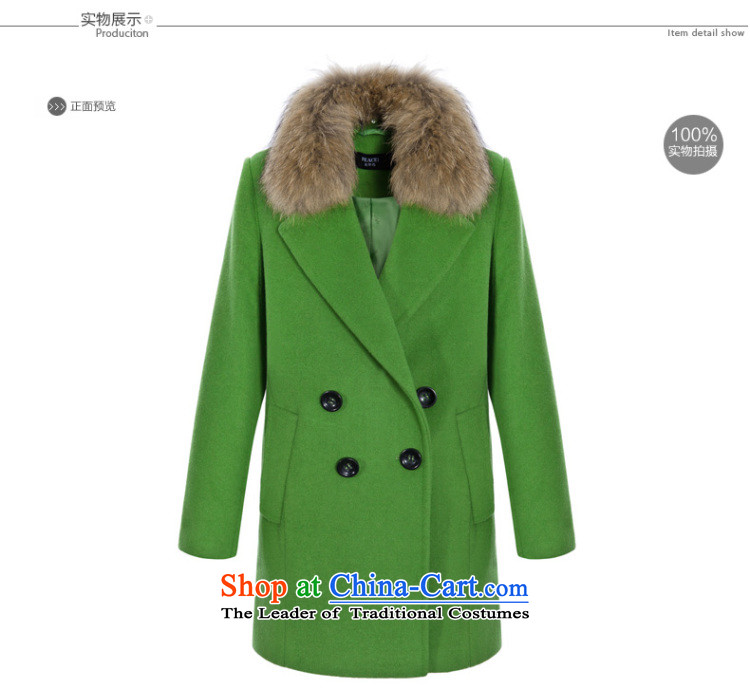 [ New shining peacebird women's health, double-coats A4AA44551 green L picture, prices, brand platters! The elections are supplied in the national character of distribution, so action, buy now enjoy more preferential! As soon as possible.