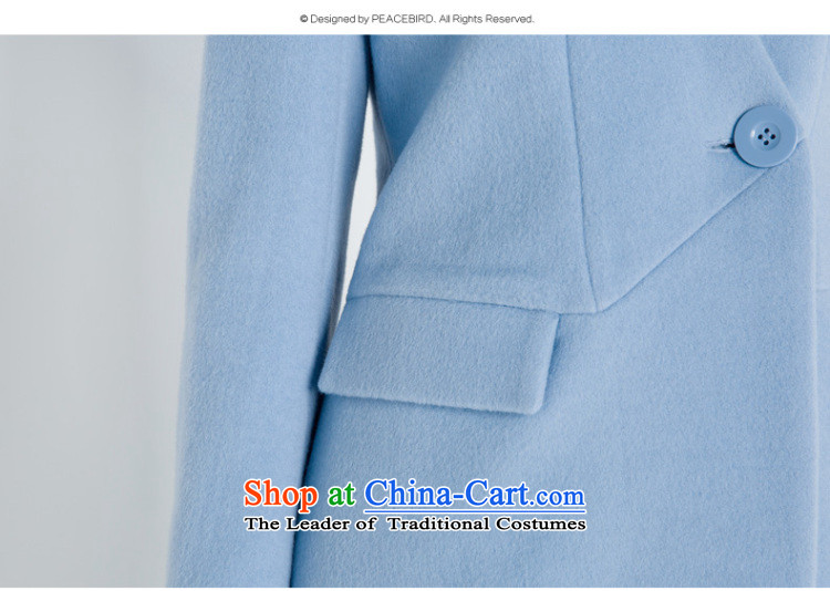 [ New shining peacebird Women's Health 2014 winter clothing new one grain of detained coats A4AA44556 BLUE L picture, prices, brand platters! The elections are supplied in the national character of distribution, so action, buy now enjoy more preferential! As soon as possible.