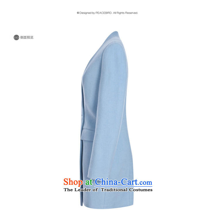 [ New shining peacebird Women's Health 2014 winter clothing new one grain of detained coats A4AA44556 BLUE L picture, prices, brand platters! The elections are supplied in the national character of distribution, so action, buy now enjoy more preferential! As soon as possible.