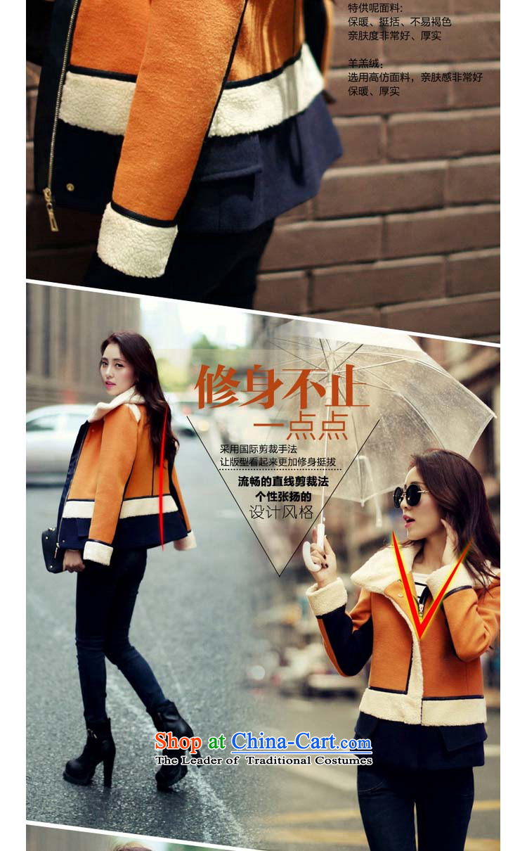 The Flying Fox Of The Jinsha autumn 2014 new product version won Sau San knocked color stitching gross? jacket female 606 yellow XXL picture, prices, brand platters! The elections are supplied in the national character of distribution, so action, buy now enjoy more preferential! As soon as possible.