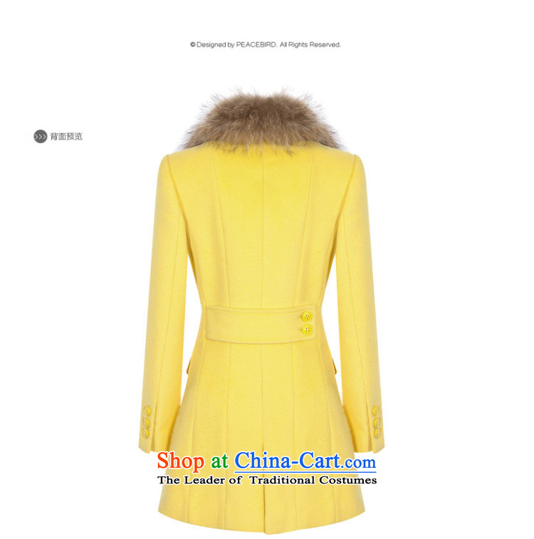 [ New shining peacebird Women's Health 2014 winter clothing with gross for new coats A4AA44557 Yellow M picture, prices, brand platters! The elections are supplied in the national character of distribution, so action, buy now enjoy more preferential! As soon as possible.