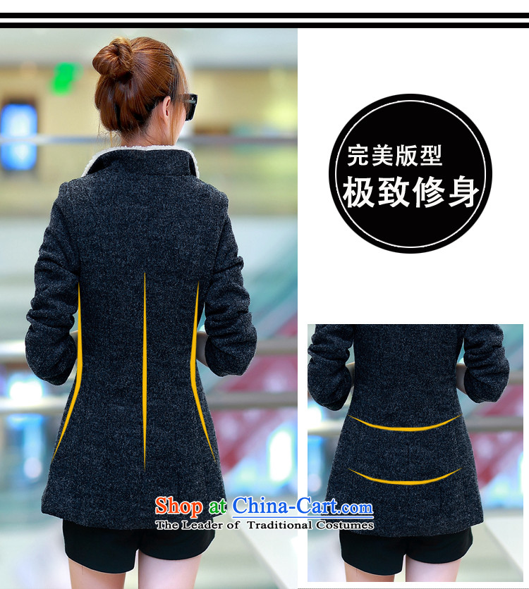 The Korean version of the new 2014 gross coats in women? Long han bum wool a wool coat autumn and winter 7083 Graphics Thin Dark Gray L picture, prices, brand platters! The elections are supplied in the national character of distribution, so action, buy now enjoy more preferential! As soon as possible.