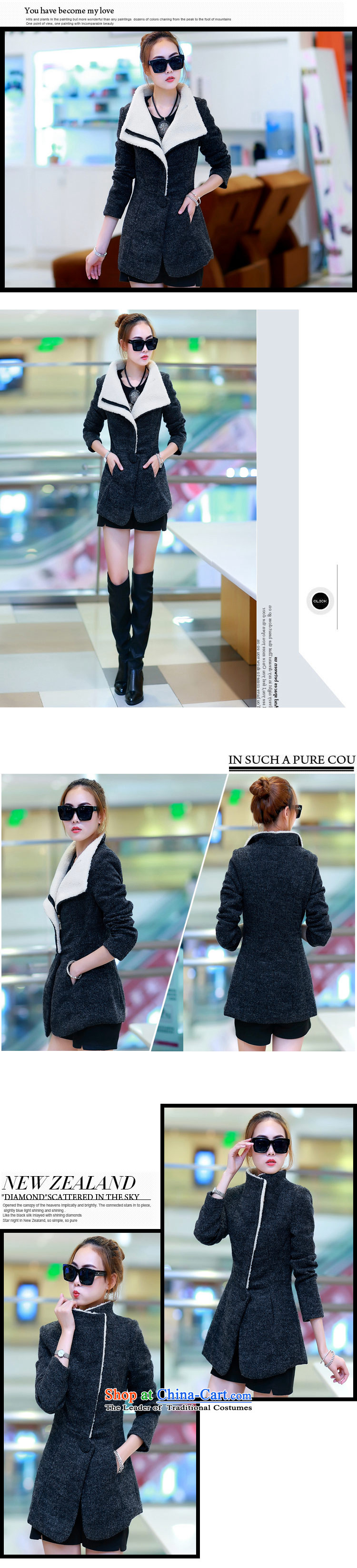 The Korean version of the new 2014 gross coats in women? Long han bum wool a wool coat autumn and winter 7083 Graphics Thin Dark Gray L picture, prices, brand platters! The elections are supplied in the national character of distribution, so action, buy now enjoy more preferential! As soon as possible.