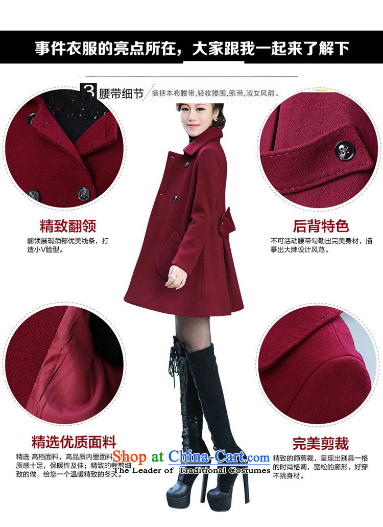 The extravagance of 2015 autumn and winter new wool coat in the medium to long term, so the Korean version of Sau San large thick Women's Maroon 3XL picture, prices, brand platters! The elections are supplied in the national character of distribution, so action, buy now enjoy more preferential! As soon as possible.