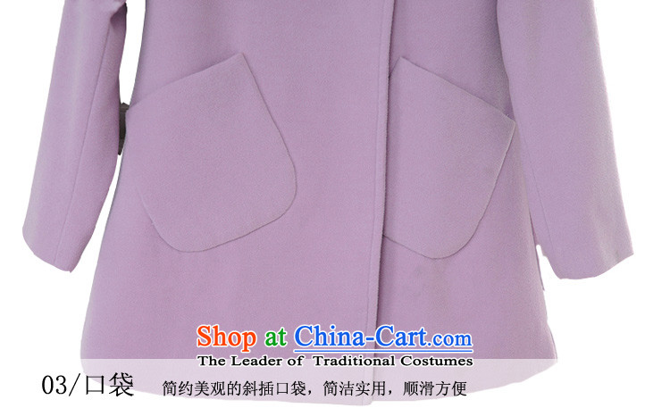 C.o.d. plus obesity mm gross coats Korean? 2015 Fall/Winter Collections new double-lady jacket OL temperament leisure. long coats of approximately 140-155 2XL purple catty picture, prices, brand platters! The elections are supplied in the national character of distribution, so action, buy now enjoy more preferential! As soon as possible.