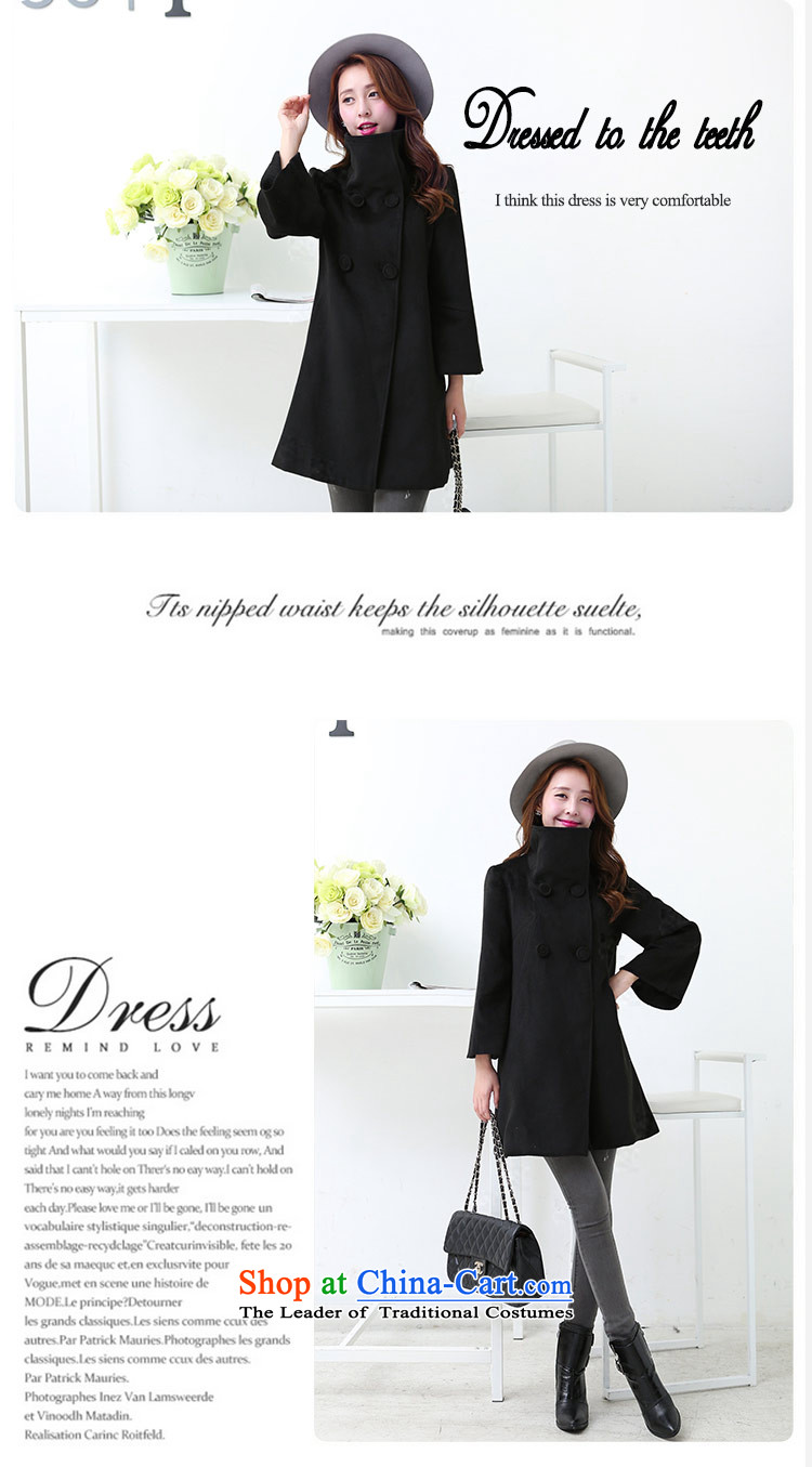 The original days Sang-mi autumn and winter 2015 Women's version of the Sau San gentlewoman temperament pure color collar coats female CC3601859 gross? Black M picture, prices, brand platters! The elections are supplied in the national character of distribution, so action, buy now enjoy more preferential! As soon as possible.