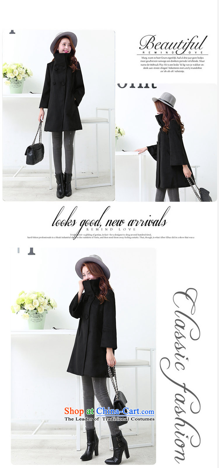 The original days Sang-mi autumn and winter 2015 Women's version of the Sau San gentlewoman temperament pure color collar coats female CC3601859 gross? Black M picture, prices, brand platters! The elections are supplied in the national character of distribution, so action, buy now enjoy more preferential! As soon as possible.