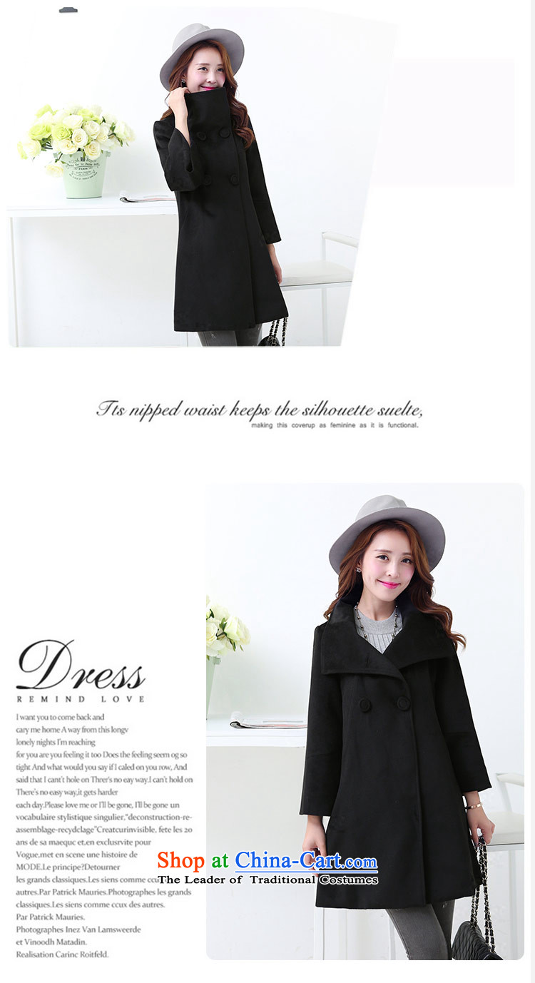 The original days Sang-mi autumn and winter 2015 Women's version of the Sau San gentlewoman temperament pure color collar coats female CC3601859 gross? Black M picture, prices, brand platters! The elections are supplied in the national character of distribution, so action, buy now enjoy more preferential! As soon as possible.