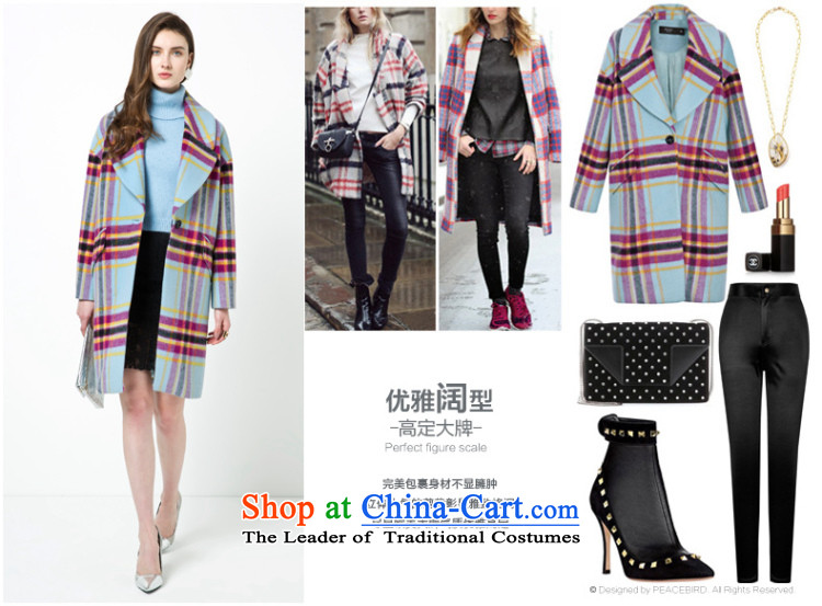 [ New shining peacebird Women's Health 2014 winter clothing new red cloak A4AA44576 plaid red plaid L picture, prices, brand platters! The elections are supplied in the national character of distribution, so action, buy now enjoy more preferential! As soon as possible.