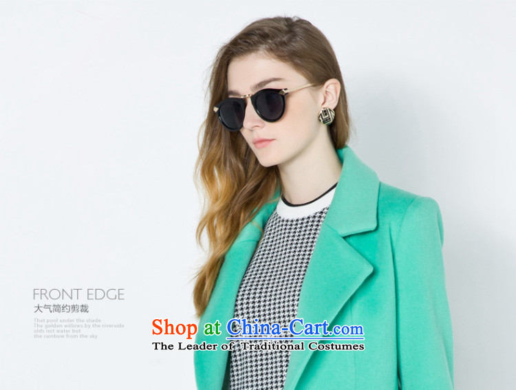 [ New shining peacebird women's health lapel coats A4AA44581 GREEN S picture, prices, brand platters! The elections are supplied in the national character of distribution, so action, buy now enjoy more preferential! As soon as possible.