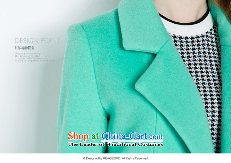 [ New shining peacebird women's health lapel coats A4AA44581 GREEN S picture, prices, brand platters! The elections are supplied in the national character of distribution, so action, buy now enjoy more preferential! As soon as possible.