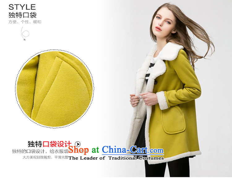 Spring Earth Summit 2015 winter coats female Korean gross? Edition wool velvet cloak lapel temperament in Sau San long plush warm jacket female brown L picture, prices, brand platters! The elections are supplied in the national character of distribution, so action, buy now enjoy more preferential! As soon as possible.