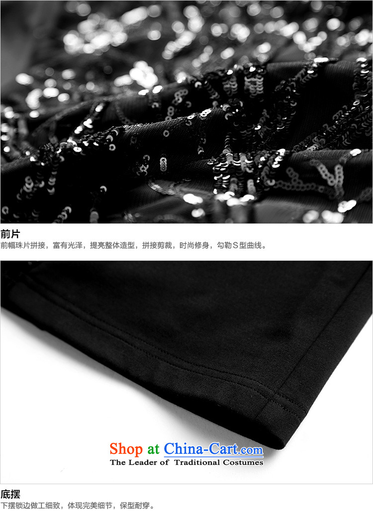 Msshe xl women 2015 Autumn New Light-chip Sau San Fat mm temperament skirt the pre-sale of 2,277 Black 3XL- pre-sale to the picture of 12.10, prices, brand platters! The elections are supplied in the national character of distribution, so action, buy now enjoy more preferential! As soon as possible.