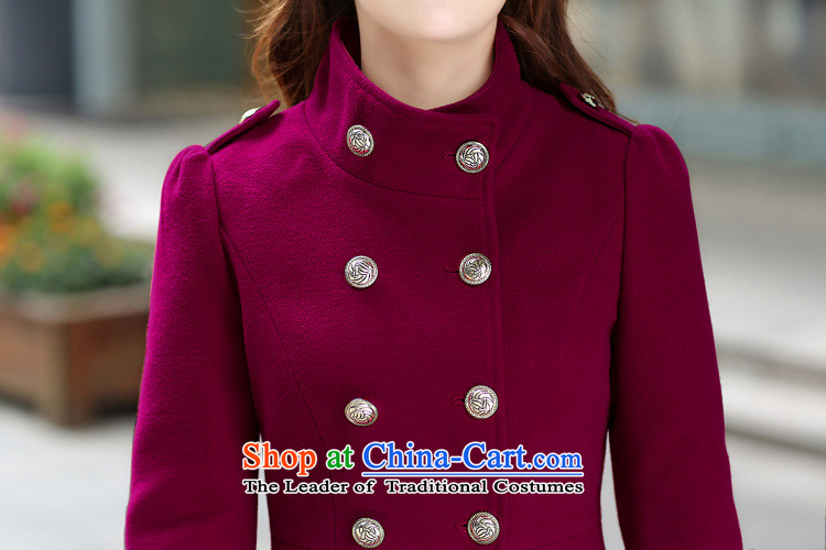 In 2015 autumn and winter flower spirit gross? long coats that women's gross so Sau San Jacket Korean a wind jacket 8873 wine red M(90-100) picture, prices, brand platters! The elections are supplied in the national character of distribution, so action, buy now enjoy more preferential! As soon as possible.