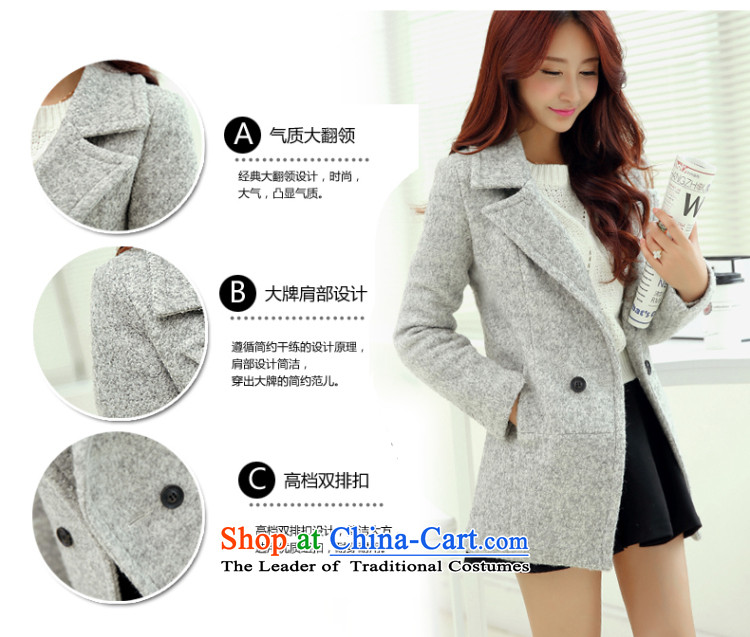 In 2015 autumn and winter flower spirit gross? long coats that women's gross so Sau San Jacket Korean a wind jacket 8873 wine red M(90-100) picture, prices, brand platters! The elections are supplied in the national character of distribution, so action, buy now enjoy more preferential! As soon as possible.