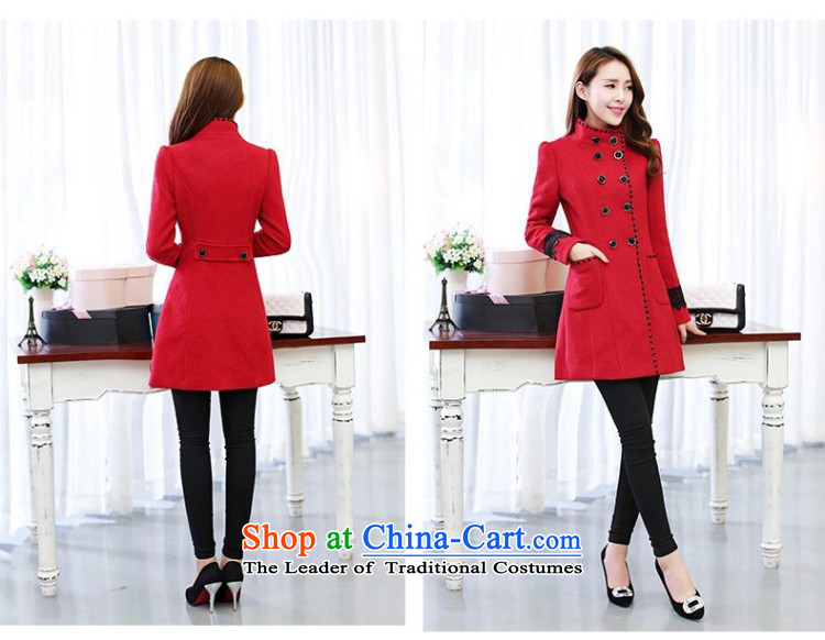 9Cayman 2015 barrier for autumn and winter by Korean women in long hair? jacket 6573# Sau San Red L picture, prices, brand platters! The elections are supplied in the national character of distribution, so action, buy now enjoy more preferential! As soon as possible.