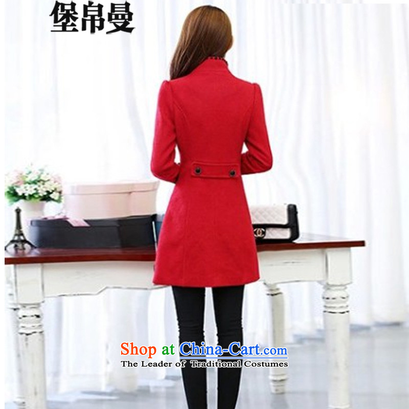 9Cayman 2015 barrier for autumn and winter by Korean women in long hair? jacket 6573# Sau San Red Fort, L, 8Cayman , , , shopping on the Internet