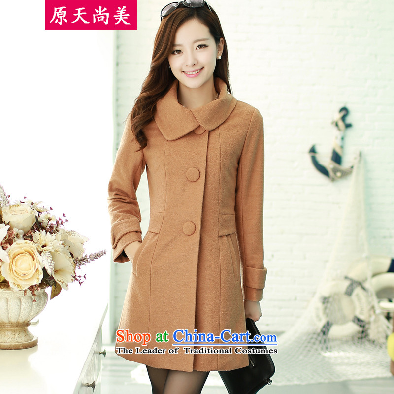 The original days Sang-mi?2014 Winter Korean female hip trendy fashion Sau San Mao??And color coats CE180713?XXL