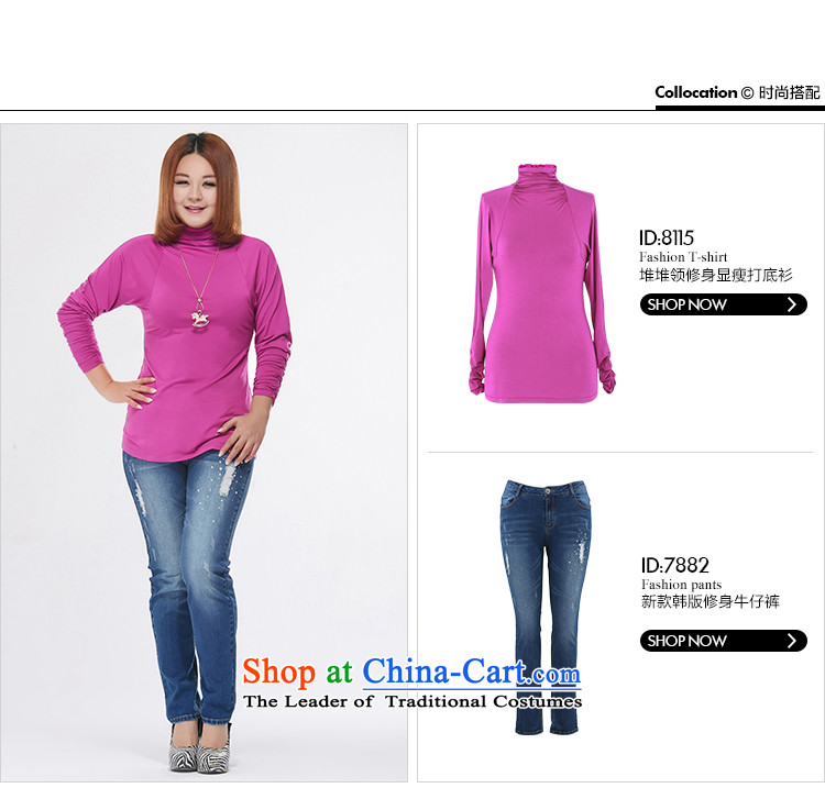 Msshe extra women 2015 new 200 catties fall inside the elastic heap for long-sleeved shirt, forming the Sau San 8115 Bourdeaux 4XL Photo, prices, brand platters! The elections are supplied in the national character of distribution, so action, buy now enjoy more preferential! As soon as possible.