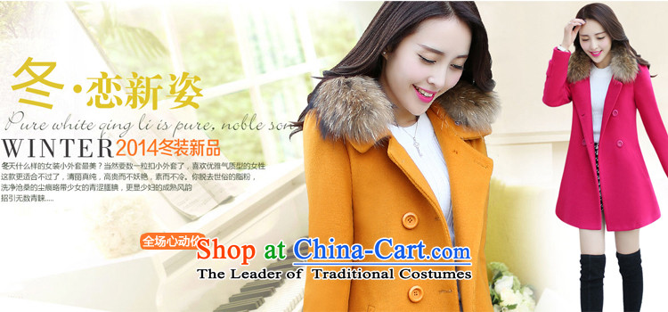 Korea takes this autumn and winter 2015 new) long larger gross Sau San? a wool coat jacket coat 9391 female ore yellow L picture, prices, brand platters! The elections are supplied in the national character of distribution, so action, buy now enjoy more preferential! As soon as possible.
