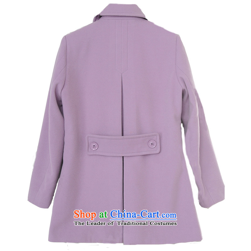 The Constitution Yi Kumabito Women 2015 new thick sister xl winter long-sleeved jacket? expertise thick hair mm Korean double-atmospheric long a wool coat purple 4XL around 170-190 microseconds, Constitution Yi shopping on the Internet has been pressed.
