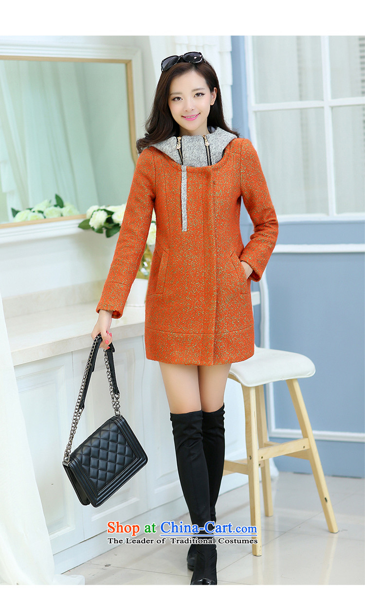 The world of Kam early winter coats spelling Yue colored false two coarse wool spend a wool coat wine red Korean sweet Sau San warm charisma elegant thick wind jacket wine red L picture, prices, brand platters! The elections are supplied in the national character of distribution, so action, buy now enjoy more preferential! As soon as possible.