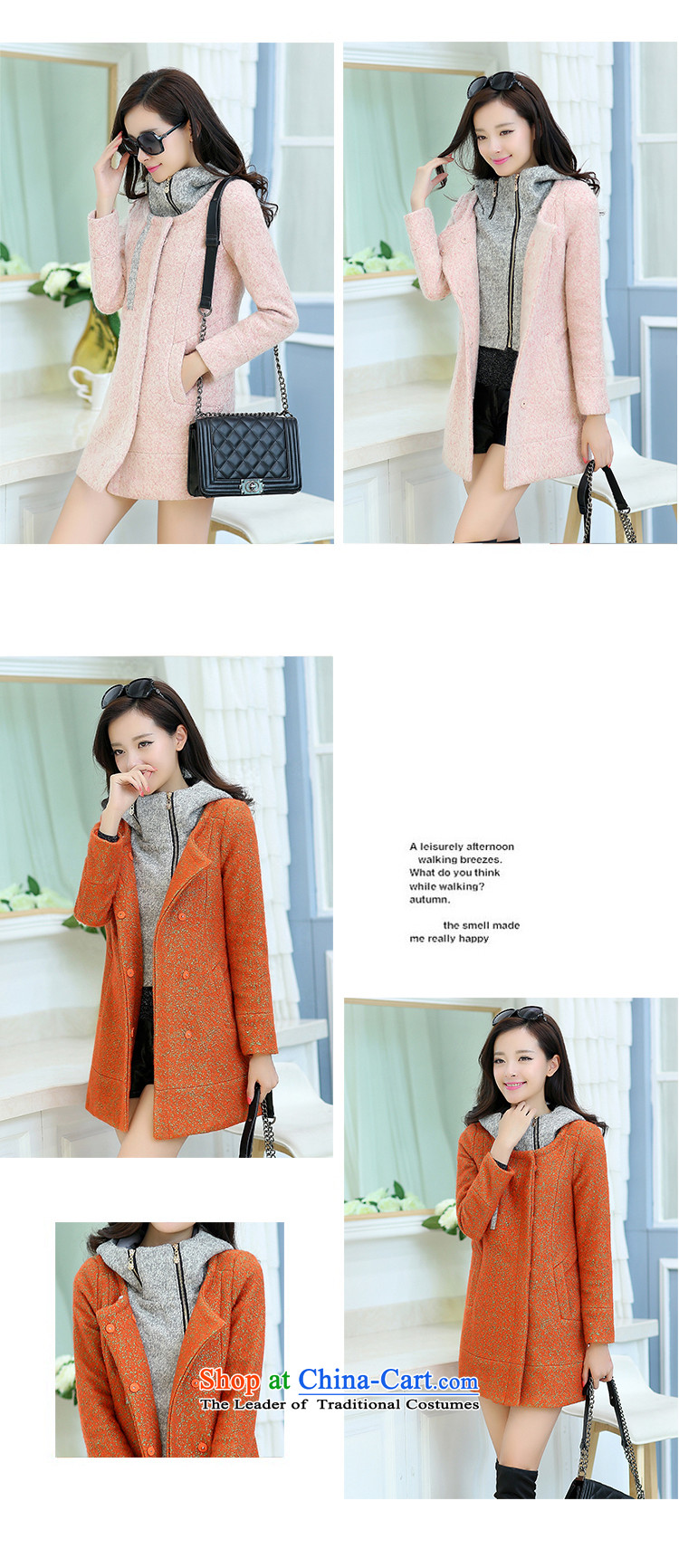 The world of Kam Yuet autumn and winter New Sau San video thin pink color with cap in the Spell Checker long female wool a wool coat wind jacket counters genuine large Korean sweet wine red XXL picture quality, price, brand platters! The elections are supplied in the national character of distribution, so action, buy now enjoy more preferential! As soon as possible.