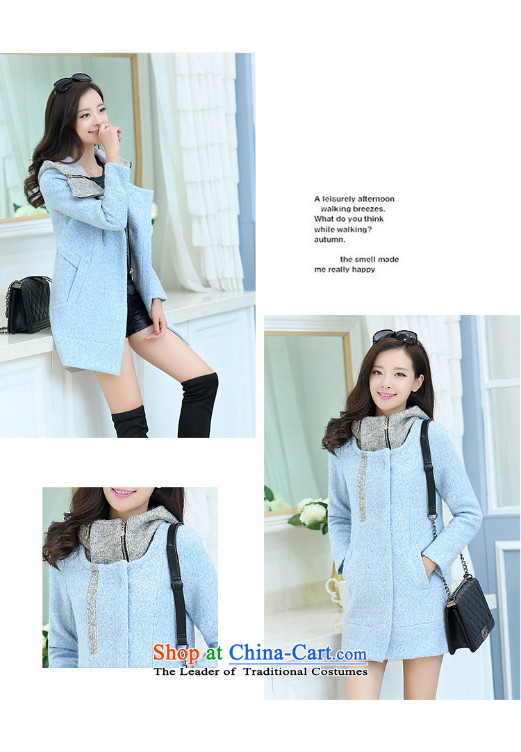The world of Kam Yuet autumn and winter New Sau San video thin pink color with cap in the Spell Checker long female wool a wool coat wind jacket counters genuine large Korean sweet wine red XXL picture quality, price, brand platters! The elections are supplied in the national character of distribution, so action, buy now enjoy more preferential! As soon as possible.