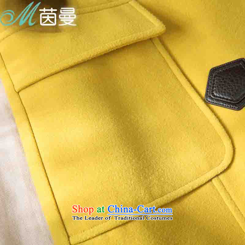 Athena Chu Cayman 2014 winter clothing in New Long Cap Gross Gross Jacket coat it? female yellow , L, Athena Chu (INMAN, DIRECTOR) , , , shopping on the Internet