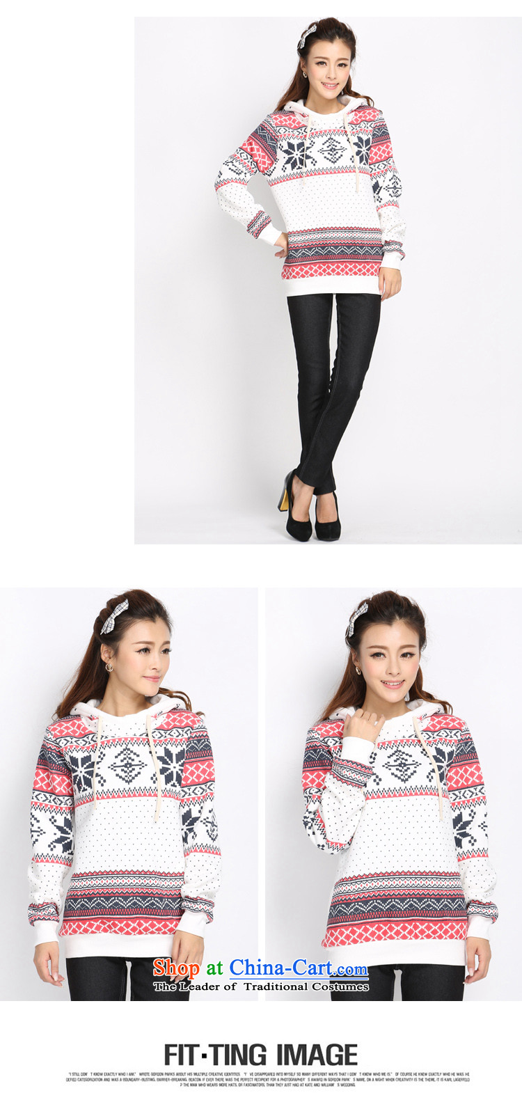 Luo Shani flower code women sweater thick mm plus new cap reinforcement lint-free Korean version thin thick sister Fall/Winter Collections Warm White 5XL 50 18 T-shirt picture, prices, brand platters! The elections are supplied in the national character of distribution, so action, buy now enjoy more preferential! As soon as possible.