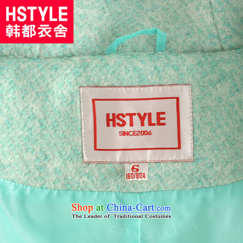 Korea has the Korean version of the Dag Hammarskjöld yi 2015 winter clothing new women with cap solid color in the long hair?2 mint green jacket JM3309 M, Korea has Yi Homes , , , shopping on the Internet