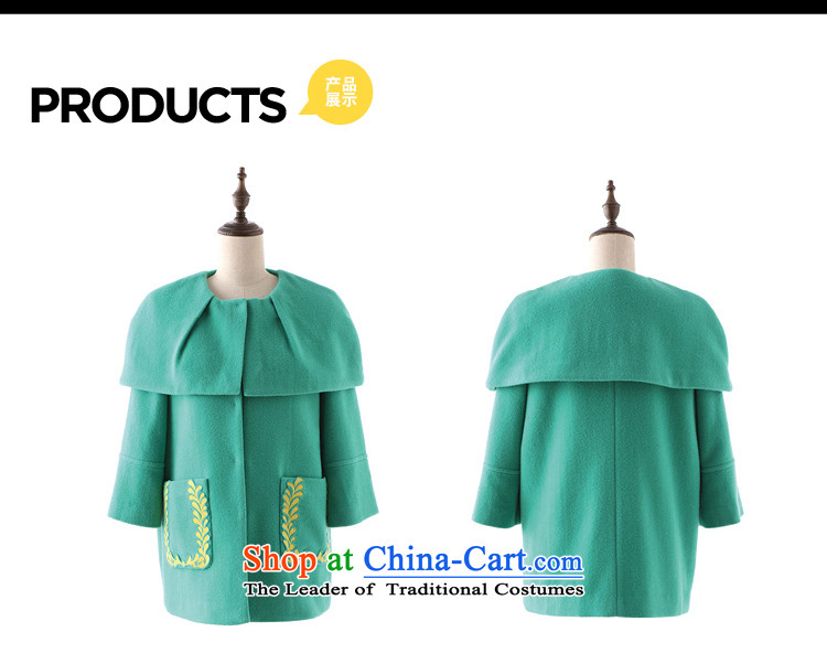 Tune to tune for winter new three-dimensional pocket embroidery of lint-free mantle coats T44939 AQUAMARINE XS picture, prices, brand platters! The elections are supplied in the national character of distribution, so action, buy now enjoy more preferential! As soon as possible.