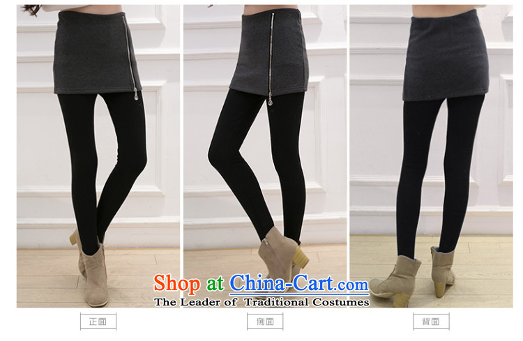Morning to 2015 autumn and winter new Korean version of large numbers of ladies fashion Sau San video and the lint-free package thin thick not forming the lint-free Cleaning belts Skirt Wear pants zipper black 2XL recommendations 135-150 catty picture, prices, brand platters! The elections are supplied in the national character of distribution, so action, buy now enjoy more preferential! As soon as possible.