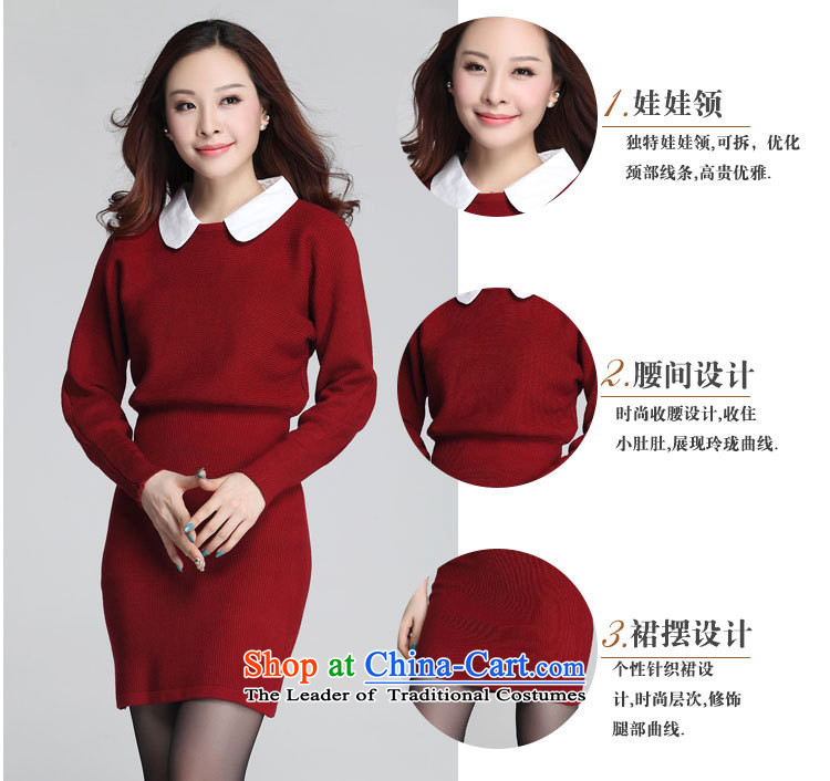 Thick mm female 2015 new kumabito xl winter clothing western bat sleeves wear long-sleeved woolen pullover Knitted Shirt package and Sau San dresses red can reference the chest option code or advisory service picture, prices, brand platters! The elections are supplied in the national character of distribution, so action, buy now enjoy more preferential! As soon as possible.