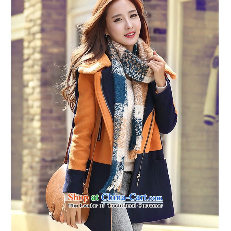 2015 winter clothing new Korean Sau San? jacket in gross thick long coats of female babies is the lamb long done , more than HIV MICRO , , , shopping on the Internet
