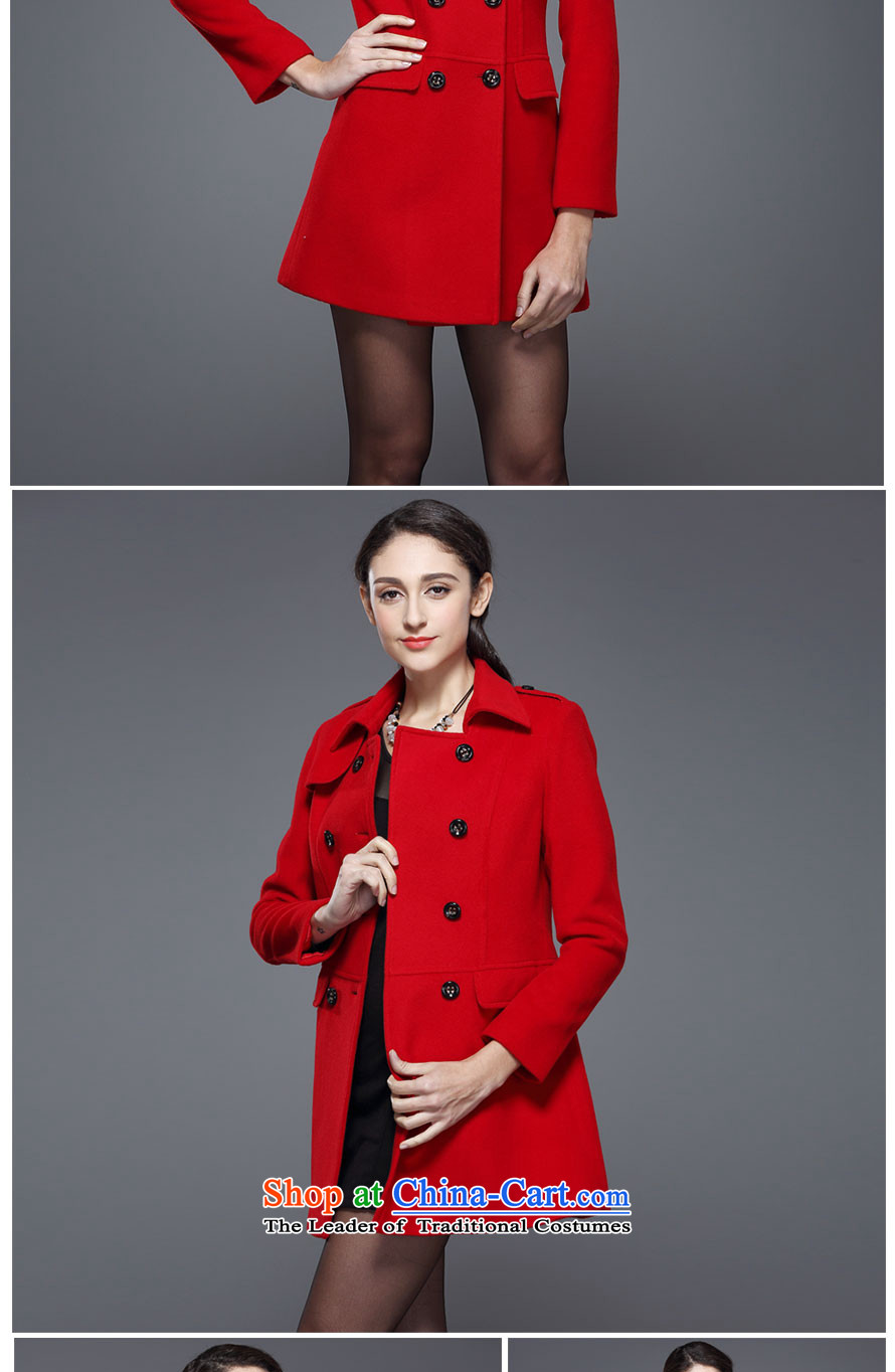 The Goring Dan autumn and winter special counter new female hair stylish Western Jacket coat? cashmere overcoat RD007 RED L/100 pictures, prices, brand platters! The elections are supplied in the national character of distribution, so action, buy now enjoy more preferential! As soon as possible.