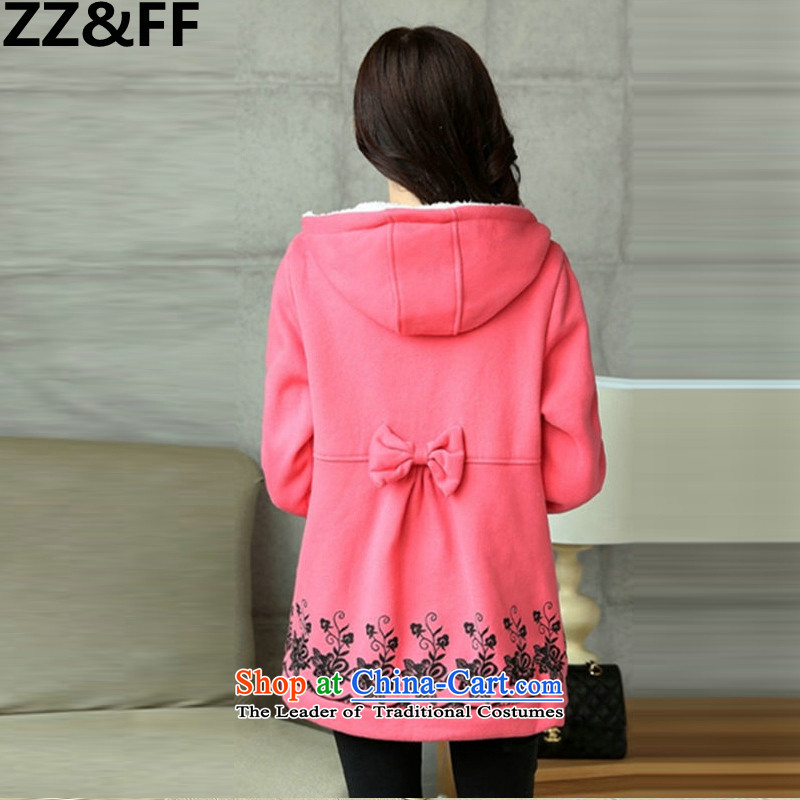 Install the latest Autumn 2015 Zz&ff) to increase the number of female 200MM thick cotton clothing catty Korean ãþòâ peach XXXL( recommendations 175-200 catty ),ZZ&FF,,, shopping on the Internet