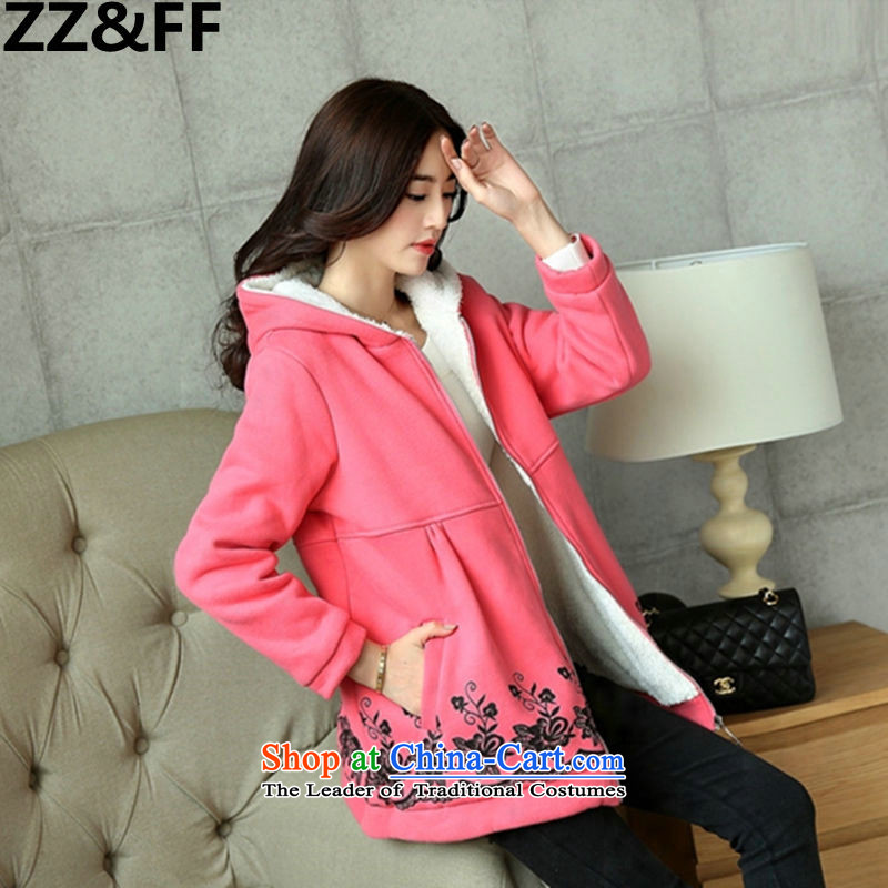 Install the latest Autumn 2015 Zz&ff) to increase the number of female 200MM thick cotton clothing catty Korean ãþòâ peach XXXL( recommendations 175-200 catty ),ZZ&FF,,, shopping on the Internet
