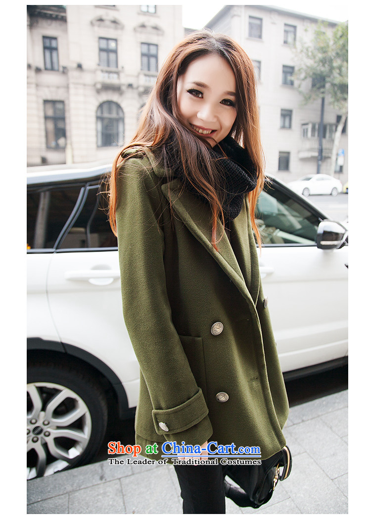Memnarch Castel Gandolfo 2015 Fall/Winter Collections Korean small Heung-double-jacket in long?)? thick coat women gross 8011 Blue XL Photo, prices, brand platters! The elections are supplied in the national character of distribution, so action, buy now enjoy more preferential! As soon as possible.