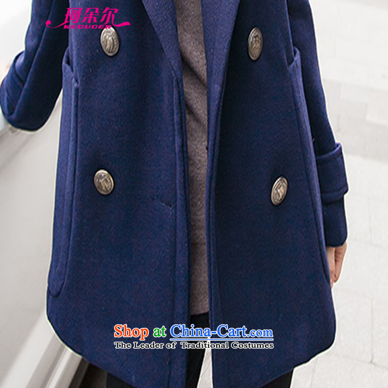 Memnarch Castel Gandolfo 2015 Fall/Winter Collections Korean small Heung-double-jacket in long?)? thick coat women gross Blue 8011 XL, Memnarch Castel Gandolfo (KEDUOER) , , , shopping on the Internet