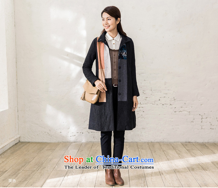 Athena Chu Cayman winter clothing new minimalist geometric color plane collision stitching stand collar long jacket (8443211370)?- black L picture, prices, brand platters! The elections are supplied in the national character of distribution, so action, buy now enjoy more preferential! As soon as possible.