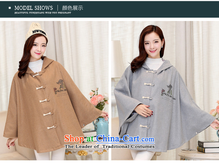2015 Fall/Winter Collections Zz&ff new to increase women's burden of code 200 MM thick cloak A field jacket Korean relaxd a wool coat khaki XXL( recommendations 150-175 catty) Picture, prices, brand platters! The elections are supplied in the national character of distribution, so action, buy now enjoy more preferential! As soon as possible.