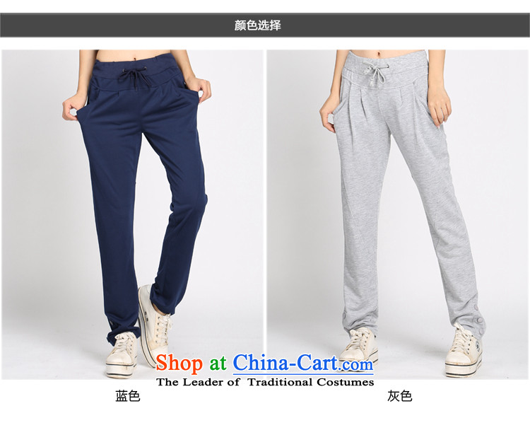 Luo Shani flower code ladies pants thick mm autumn graphics thin stretch castor trousers leisure sport trousers children 4083 Blue 5XL picture, prices, brand platters! The elections are supplied in the national character of distribution, so action, buy now enjoy more preferential! As soon as possible.