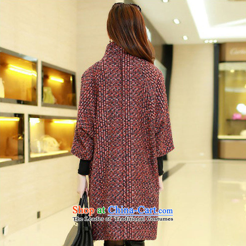 Dan Jie Shi autumn and winter new larger female Korean wool coat relaxd stylish thickened about Ms. leisure in long warm-ups gross? black and white coats female 897 L, Dan Jie Shi (DANJIESHI) , , , shopping on the Internet