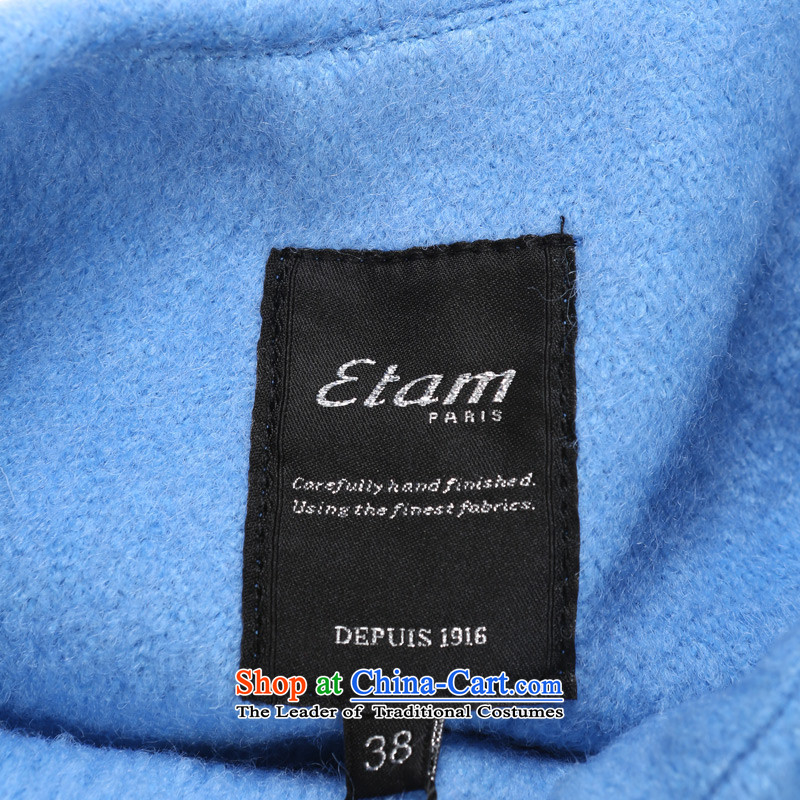 Etam ETAM winter minimalist lines of solid color coats sleek 14013409941 blue 165/38/M, Eiger etam,,, shopping on the Internet